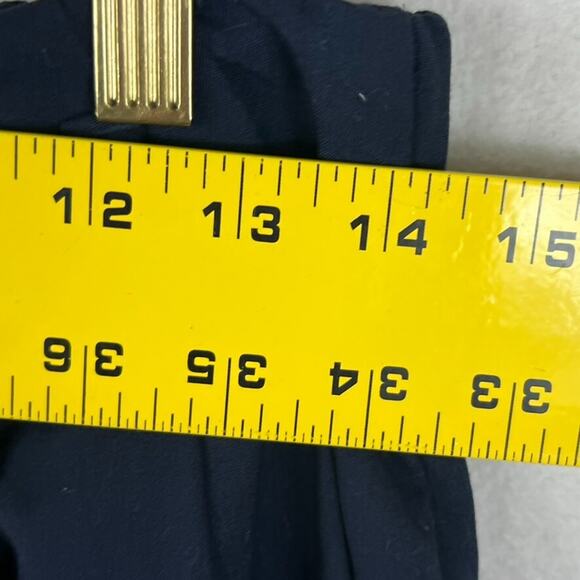 GAP Pants Women's Size 8 True Indigo Wide Leg Cropped Belted Tie Front Flowy - Picture 11 of 14